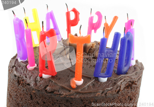 Image of Happy Birthday - Cake Close up 2
