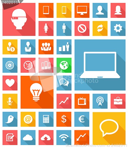 Image of Web and Soft Icon set