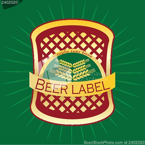 Image of Beer label design.