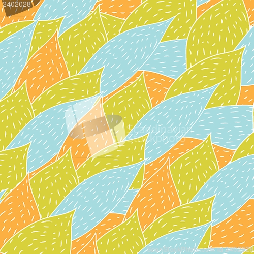 Image of Floral seamless pattern in autumn colors