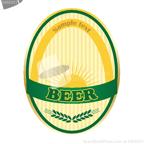 Image of Beer label design.