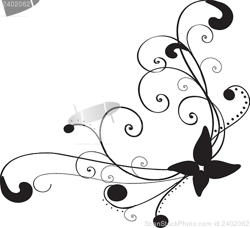 Image of Bright greetings card with flowers and buttons