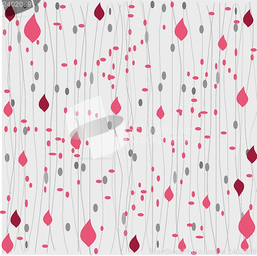 Image of Floral seamless pattern in autumn colors