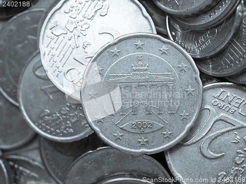 Image of Euro coins background