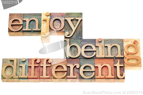 Image of enjoy being different 