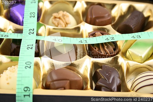 Image of Chocolate Box - Chocs and tape measure