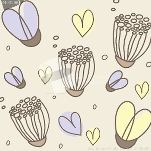 Image of Floral seamless beautiful pattern