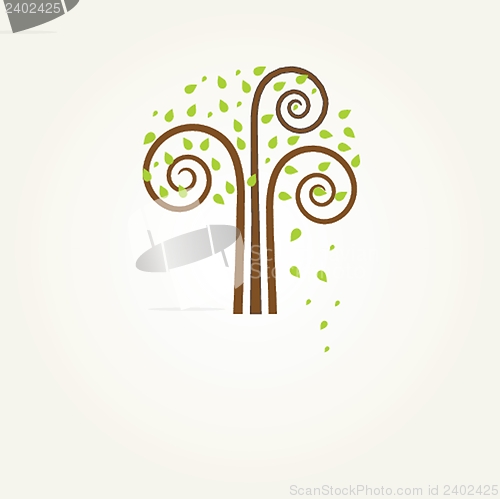 Image of Illustration of beautiful spring background