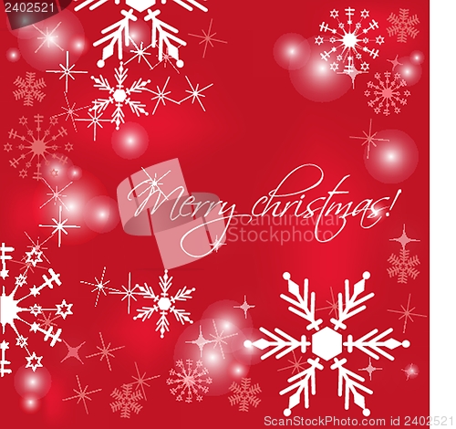 Image of Christmas card with holiday elements.