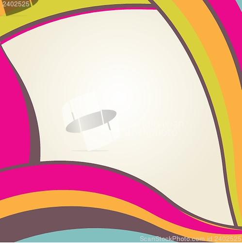 Image of Vintage vector frame on  beautiful background