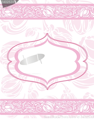 Image of Vintage vector frame on  beautiful background