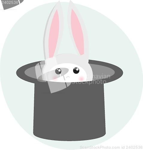 Image of icon rabbit and magician hat