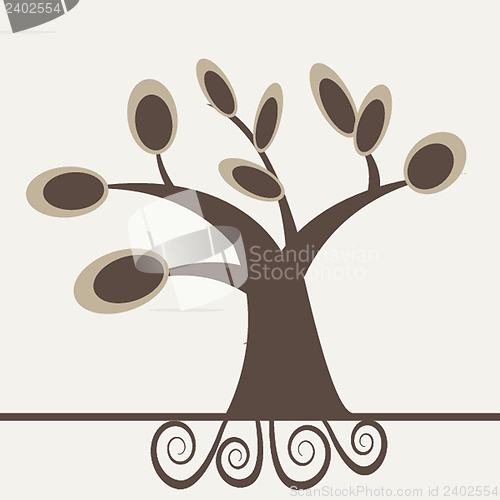 Image of Abstract autumn tree