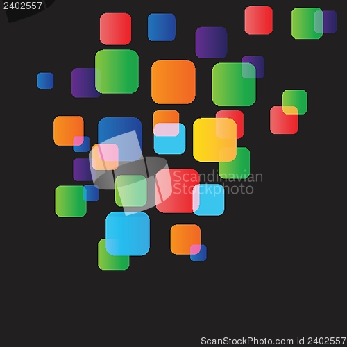 Image of Abstract background with circles and squares