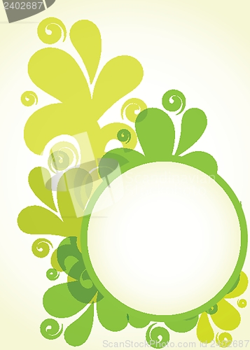 Image of Vintage vector frame on  beautiful background