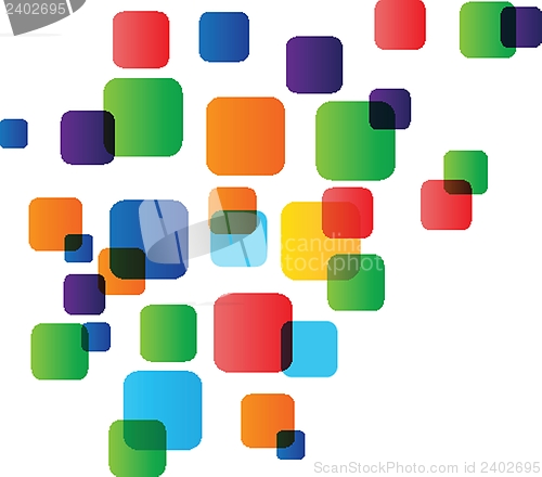 Image of Abstract background with circles and squares