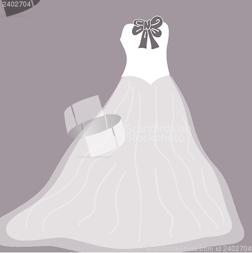 Image of Wedding background with dress