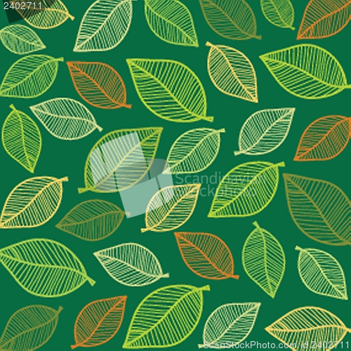 Image of Floral seamless pattern in autumn colors