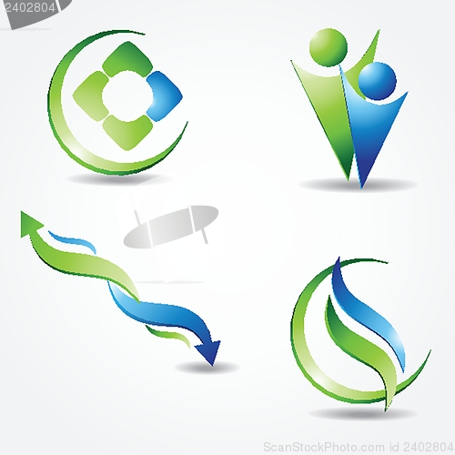 Image of Set off Green ecological banner