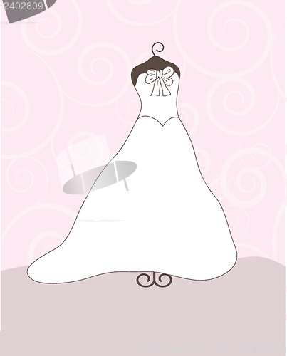 Image of Wedding background with dress