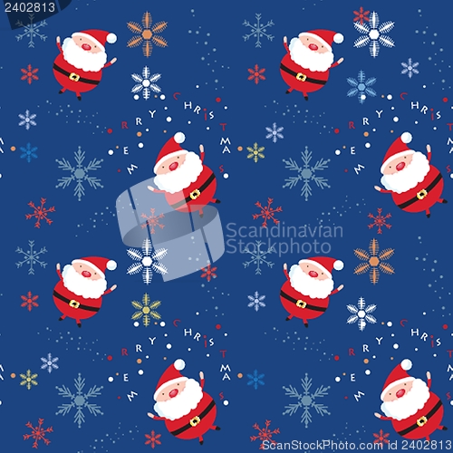 Image of Seamless pattern with santa