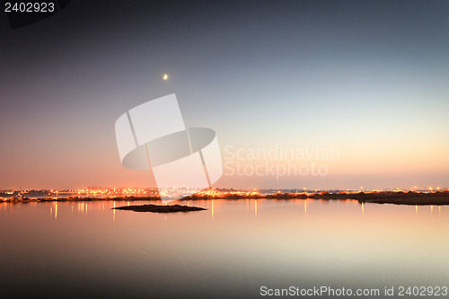 Image of The river and the city.