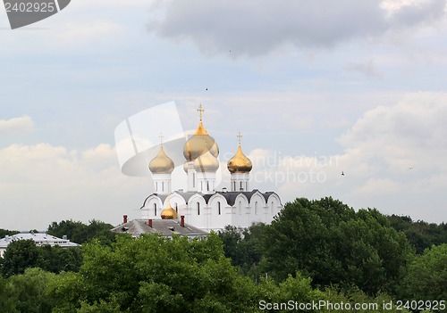 Image of Orthodox church with golden domes