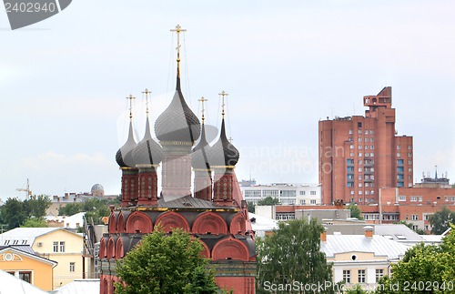 Image of Orthodox temple in the city of Yaroslavl