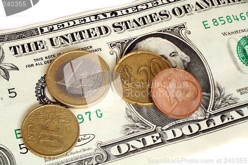 Image of Euro dollar exchange