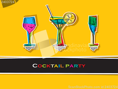 Image of Cocktail party card
