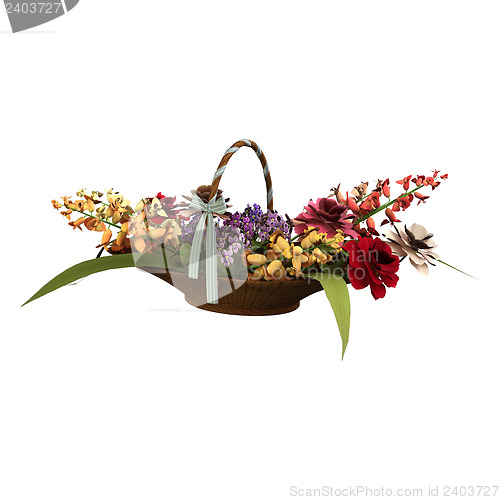 Image of Basket of Flowers