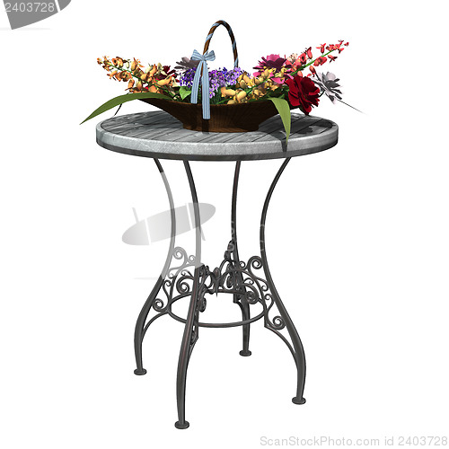 Image of Basket of Flowers