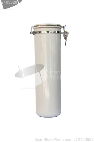 Image of Cylindrical shaped container