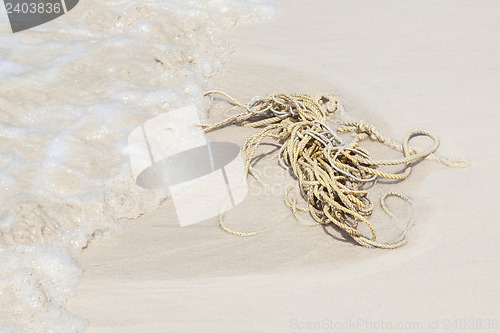 Image of Long rope on the beach