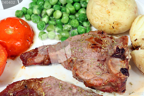 Image of Lamb chop meal