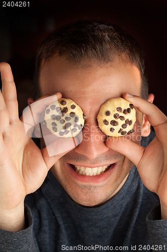 Image of Man with Cookie Eyes 