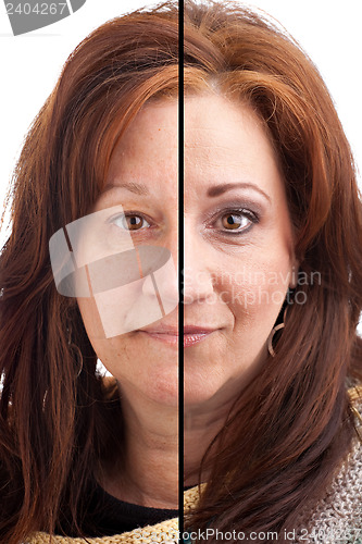 Image of Makeup Before and After