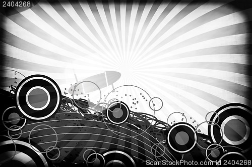 Image of Vintage Retro Circles Abstract Layout