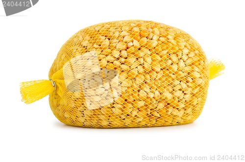 Image of Raw corn grains package for popcorn making