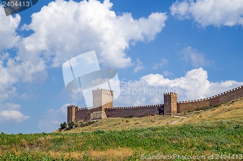 Image of Genoese fortress. Crimea. Sudak