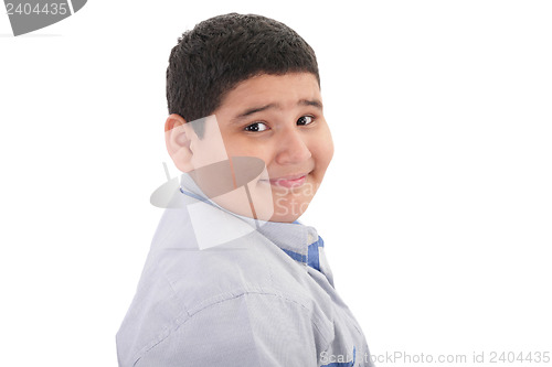 Image of Portrait boy isolated on white 