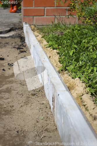 Image of Curbs used in the repair of footpath