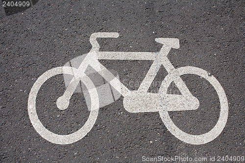 Image of bicycle sign