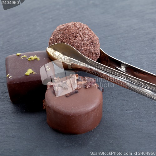 Image of sweet luxury deliscious truffle pralines collection 