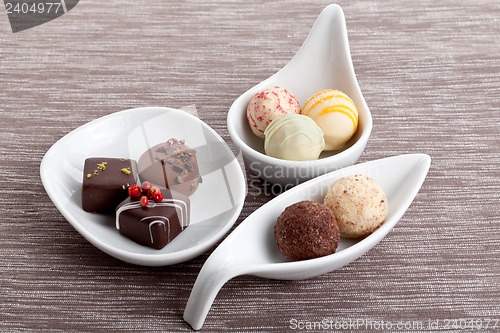 Image of sweet luxury deliscious truffle pralines collection 