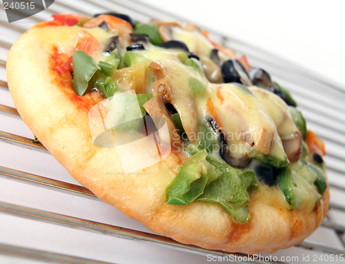 Image of Pizza on rack