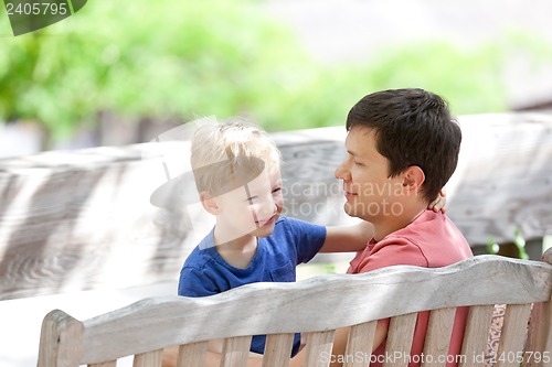 Image of family outdoors