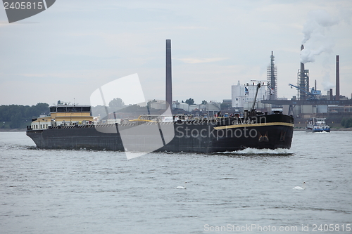 Image of Empty barge or container ship