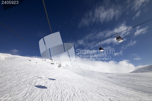 Image of Ropeways at nice sunny day