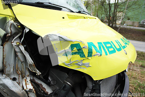 Image of Wrecked Ambulance